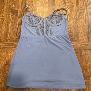 Urban Outfitters Lavender Lace Chemise
